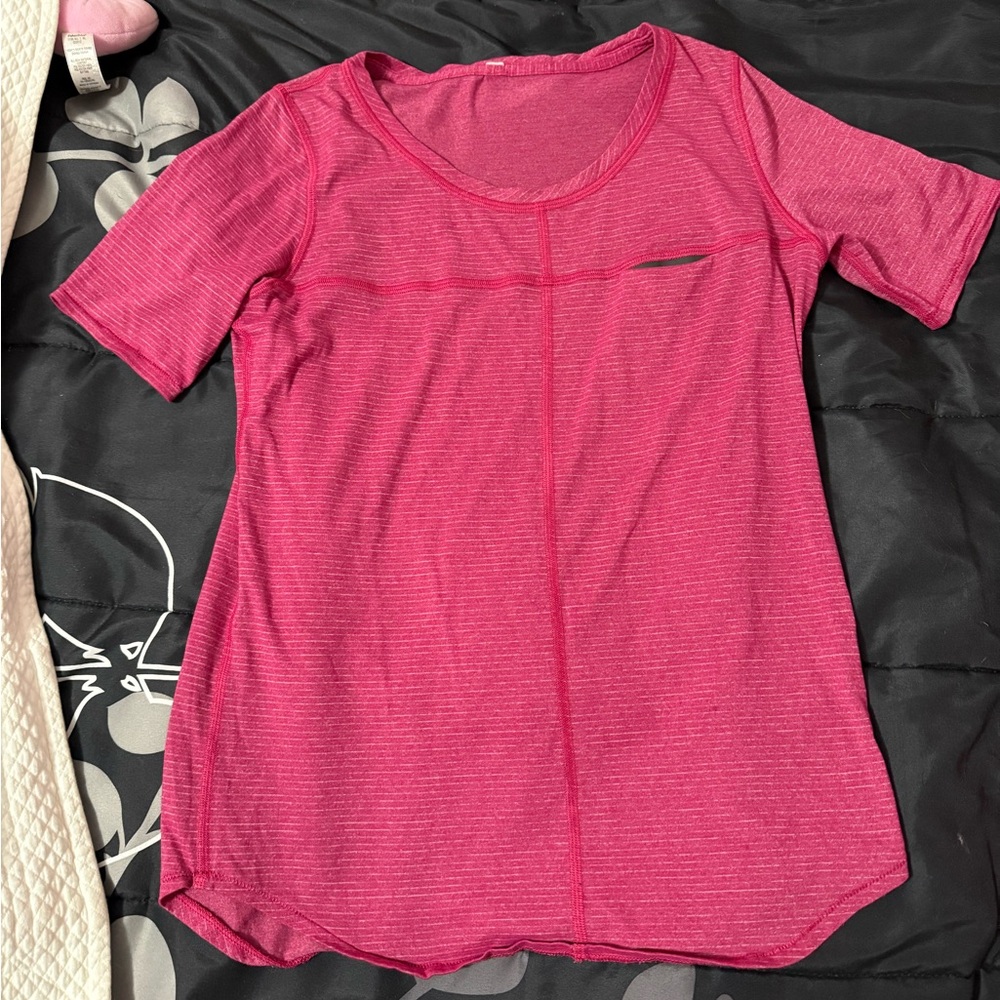 Lululemon Athletica Pink Relaxed Short Sleeve T-Shirt